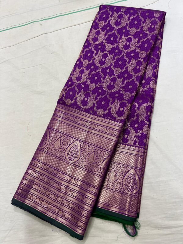 KANJEEVARAM PURE SILK BROCADE DESIGNER SAREE