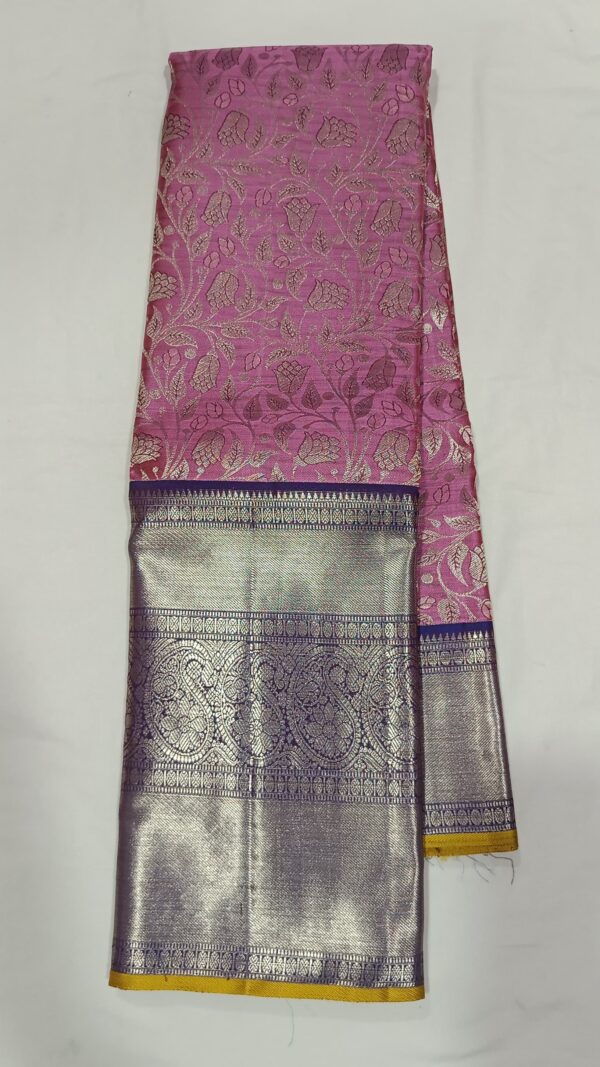 KANJEEVARAM PURE SILK BEAUTIFUL PINK SHADE SAREES